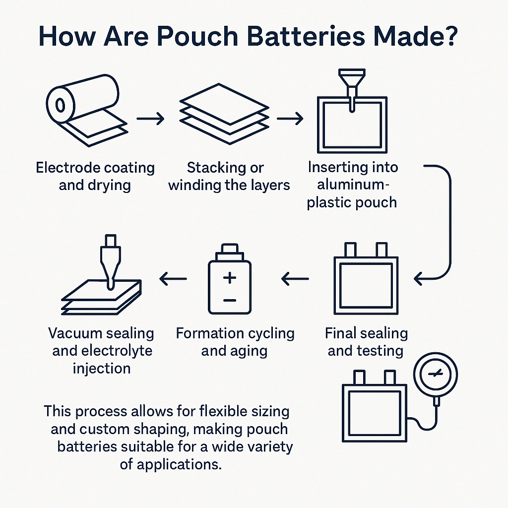 Pouch battery production process