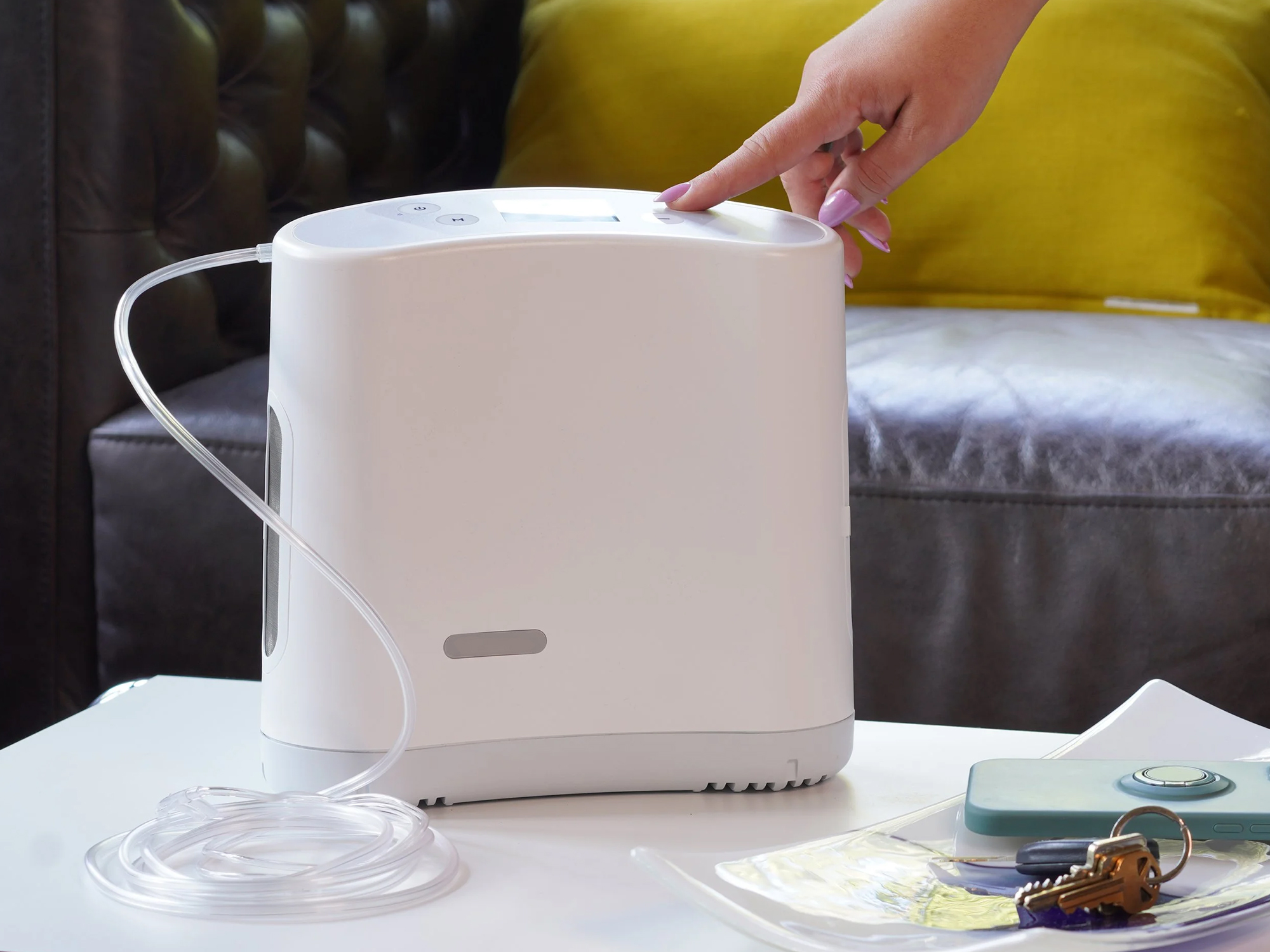 Portable medical device powered by semi-solid battery