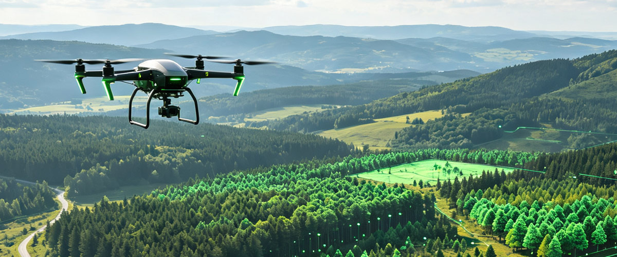 forest drone
