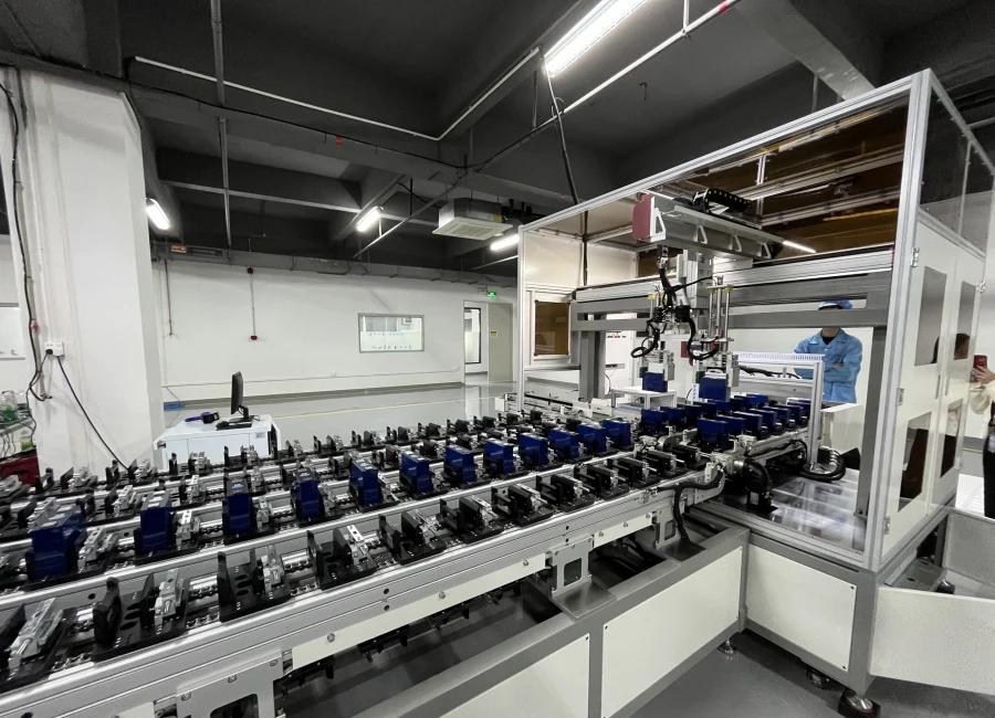 Battery pack assembly and quality inspection area