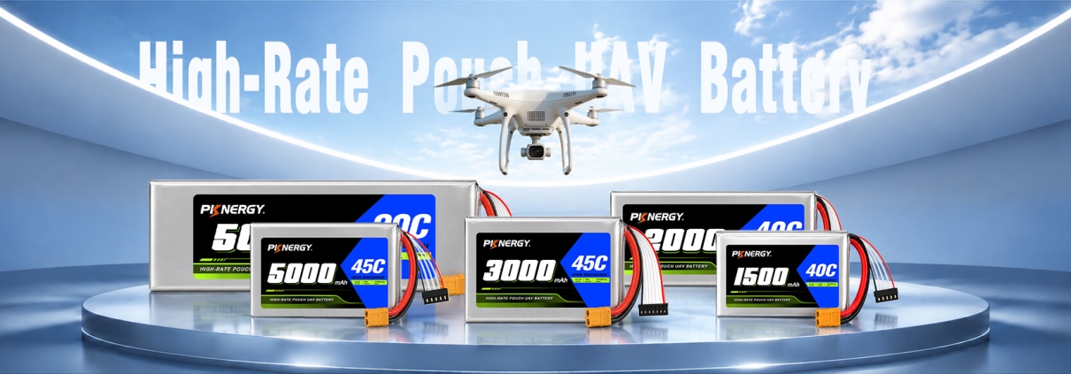 PKNERGY high-rate pouch batteries for UAV power systems