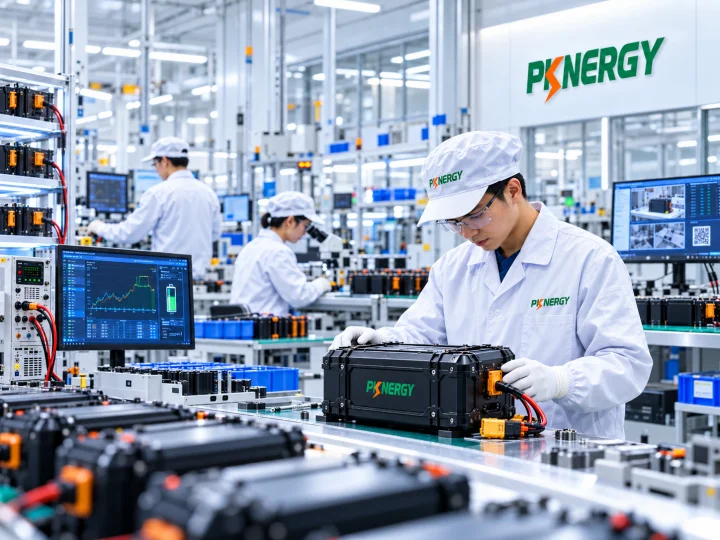 UAV lithium battery pack undergoing BMS programming and functional inspection